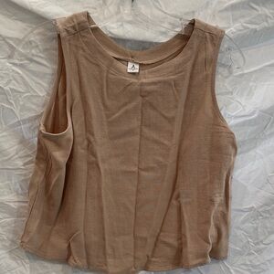 Sleeveless Tan Top
